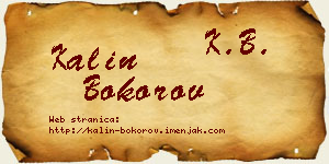 Kalin Bokorov vizit kartica